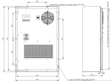 TC06-160JFL/01,1600W AC220V Air Conditioner,For Outdoor Telecom Shelter/Room/Base Station