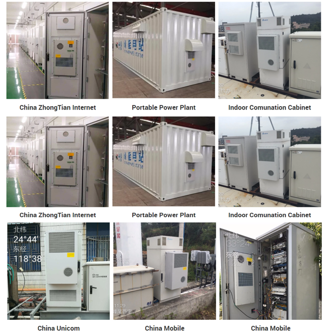 DC Electrical Enclosure Cooling , Cabinet Cooling System 19 Inch 40U Steel