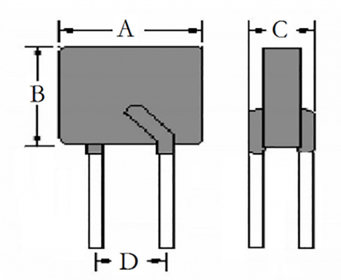 600V PPTC DIP Resettable Fuse Circuit JK600 SERIES Polymer Material